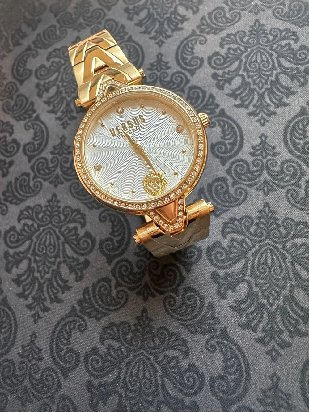 Versus Versace Gold-Tone Women's Bracelet Watch with White Dial